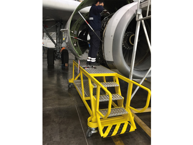Aircraft Maintenance & Service by HED Engineering Athens Greece, maintenance stair, fuel,stands,steps,Stabilizers,Anti-Slip,Weldments,cowl long