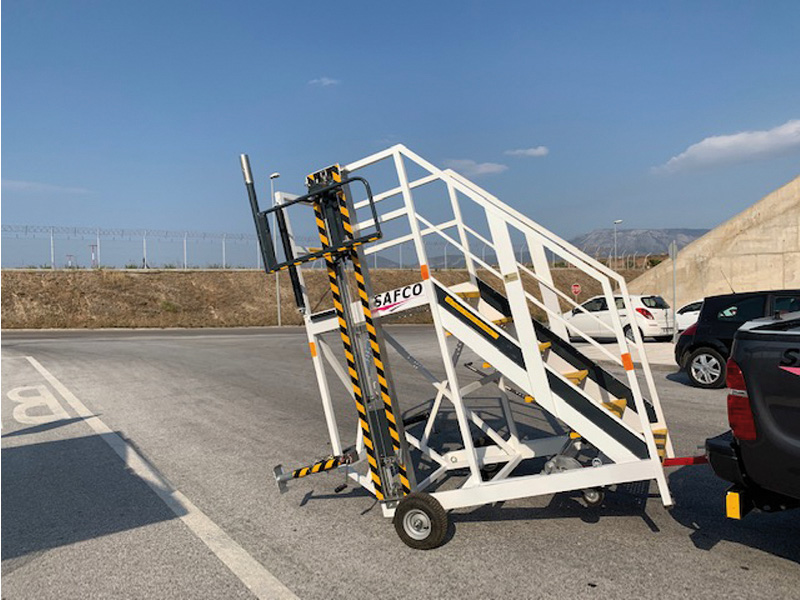 Aircraft Maintenance & Service by HED Engineering Athens Greece, maintenance stair, fuel,stands,steps,Stabilizers,Anti-Slip,Weldments,cowl long,platform,ladder,brake changer, propeler stand