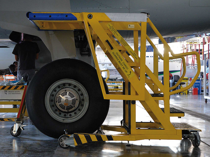 Aircraft Maintenance & Service by HED Engineering Athens Greece, maintenance stair, fuel,stands,steps,Stabilizers,Anti-Slip,Weldments,cowl long,platform,ladder